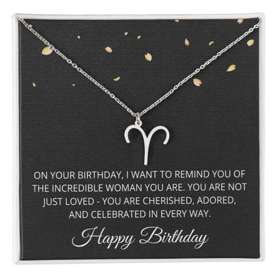 Aries Necklace for Her Taurus Gifts for Women Zodiac Necklace for Birthday Gifts for Daughter Women Birthday All Zodiac Signs