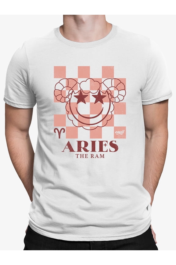 Aries Ram Emblem - Zodiac Art Design Men's T-shirt