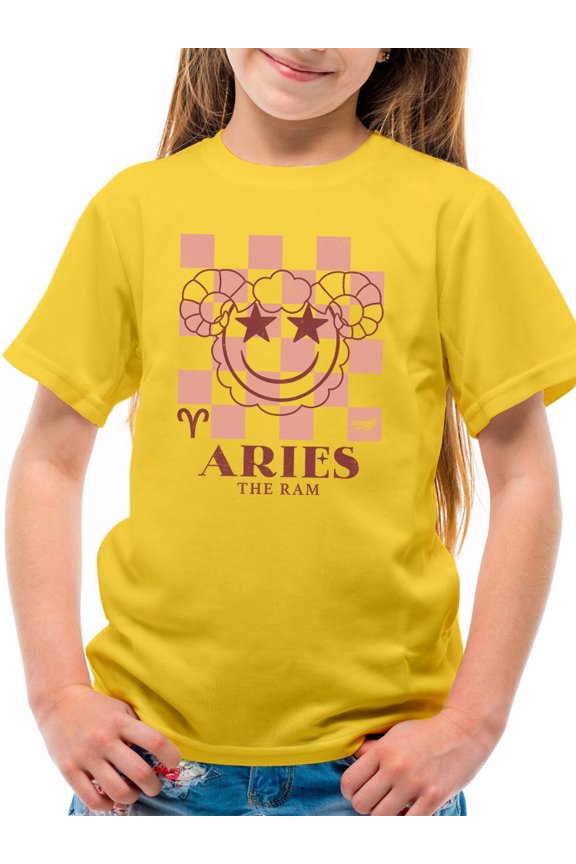 Aries Ram Emblem - Zodiac Art Design Youth's T-shirt