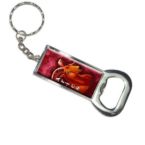 Aries Ram Zodiac Astrological Sign Astrology Keychain Bottle Bottlecap Opener