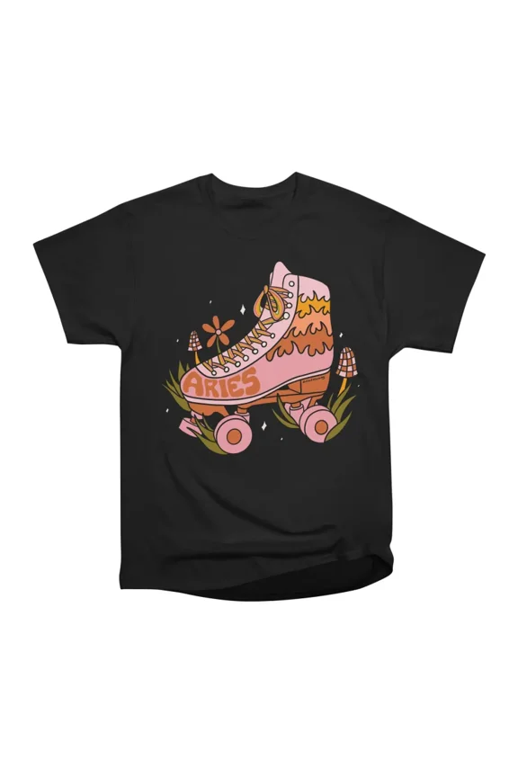Aries Roller Skate T-Shirt Tee Gift For Him Merch For Her Apparel For Friend