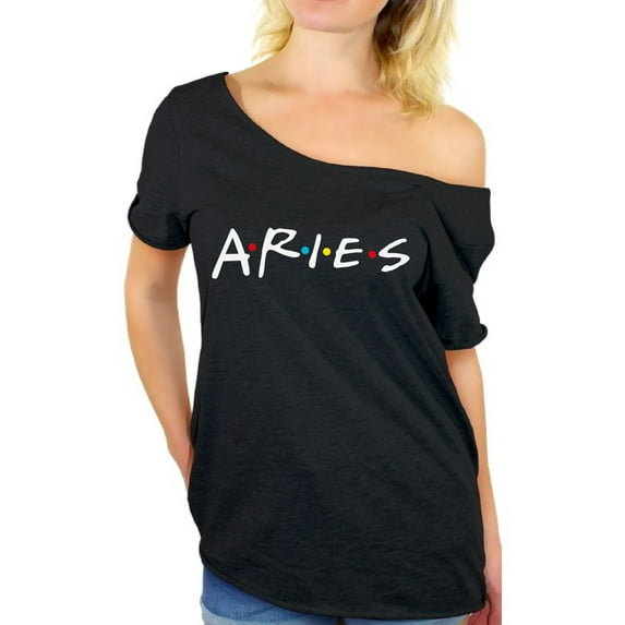Aries Shirts for Women - Zodiac Birthday Gifts - Off the Shoulder Tops