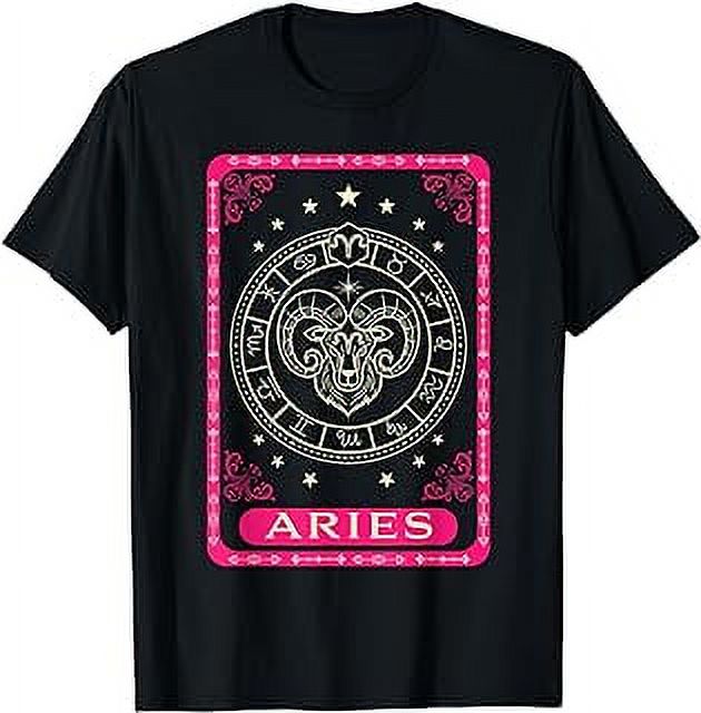 Aries Tarot Card March April Birthday Astrology Zodiac Sign T-Shirt ...