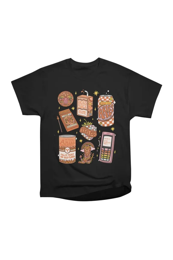 Aries Tattoo Flash Sheet T-Shirt Tee Gift For Him Merch For Her Apparel For Friend
