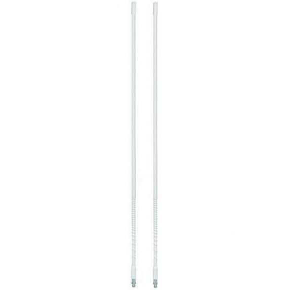 Aries Technology 10818 4 ft. White Whip 500W CB Radio Antenna
