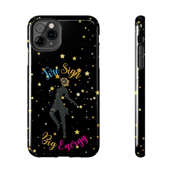 Pink Polar Apple iPhone 11 Pro Max Aries Fire Sign, Big Energy Phone Case