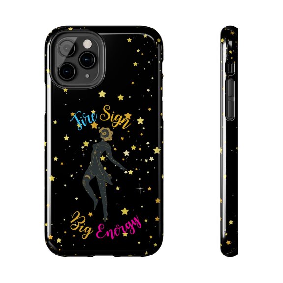 Pink Polar Apple iPhone 11 Pro Aries Fire Sign, Big Energy Phone Case