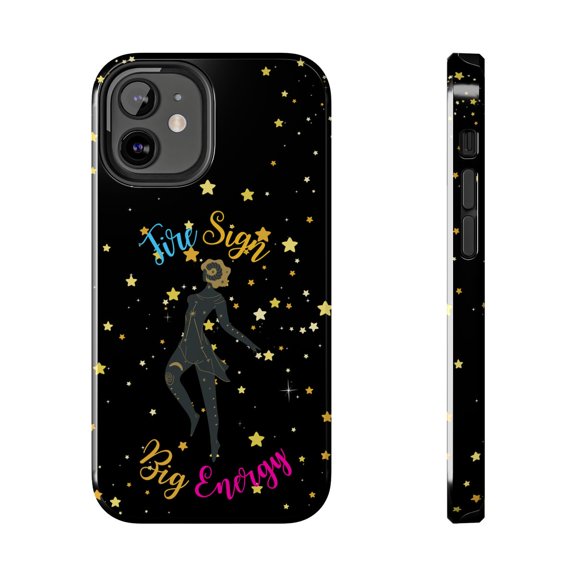 Pink Polar Apple iPhone 12 Mini Aries Fire Sign, Big Energy Phone Case