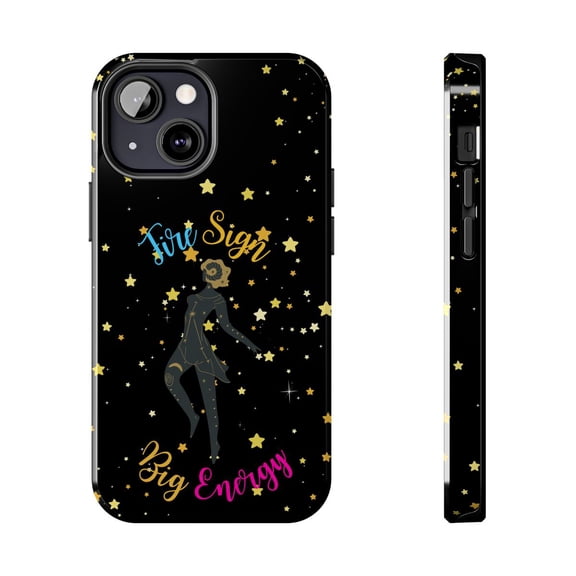 Pink Polar Apple iPhone 13 Mini Aries Fire Sign, Big Energy Phone Case