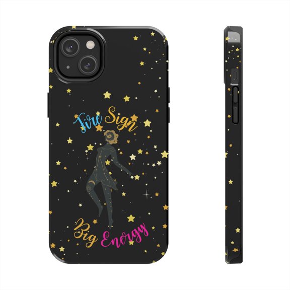 Pink Polar Apple iPhone 14 Plus Aries Fire Sign, Big Energy Phone Case