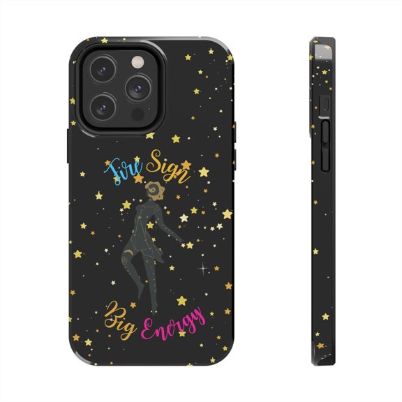 Pink Polar Apple iPhone 14 Pro Max Aries Fire Sign, Big Energy Phone Case