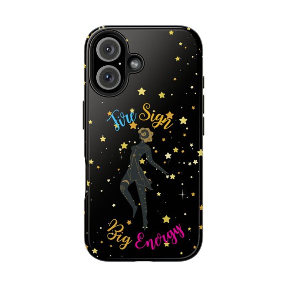 Pink Polar Apple iPhone 16 Aries Fire Sign, Big Energy Phone Case