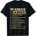 thumbnail image 1 of Aries Traits Facts Horoscope Zodiac Astrological Sign Gift T-Shirt, 1 of 4