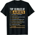 thumbnail image 1 of Aries Traits Facts Horoscope Zodiac Astrological Sign Gift T-Shirt, 1 of 4