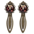 thumbnail image 1 of Aries Vintage Copper-Colored Lace Bookmarks: Stainless Steel Reading Accessories and Book Accessories, Gifts for Readers and Book Lovers, 1 of 5