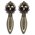 thumbnail image 1 of Aries Vintage Copper-Colored Lace Bookmarks: Stylish Stainless Steel Book Accessories - Reading Accessories & Book Markers - Set of 2, 1 of 5