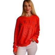 Aries Women’s 100% Premium Cotton Red Crewneck Pullover Sweatshirt - Size S - Miracles Manifester