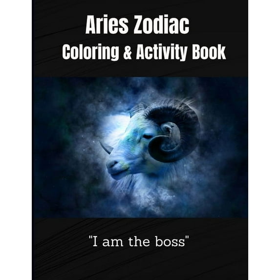 Aries Zodiac Coloring &Activity Book: Horoscope Activity Book, (Paperback)