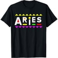 thumbnail image 1 of Aries Zodiac Design 90s Style T-Shirt, 1 of 4
