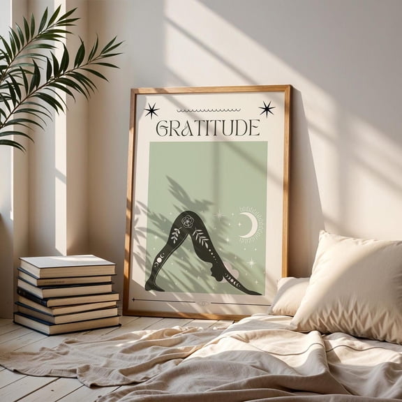 Aries Zodiac Goddess Celestial Wall Art Poster, Unframed Size 24x36