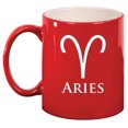 thumbnail image 1 of Aries Zodiac Horoscope Ceramic Coffee Mug Tea Cup Gift (11oz Red), 1 of 1