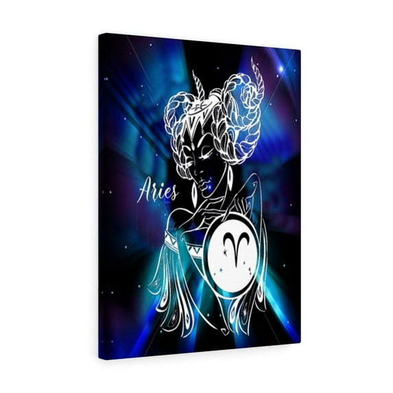 Aries Zodiac Horoscope Sign Constellation Canvas Print Astrology Home Decor Ready to Hang Artwork Unframed