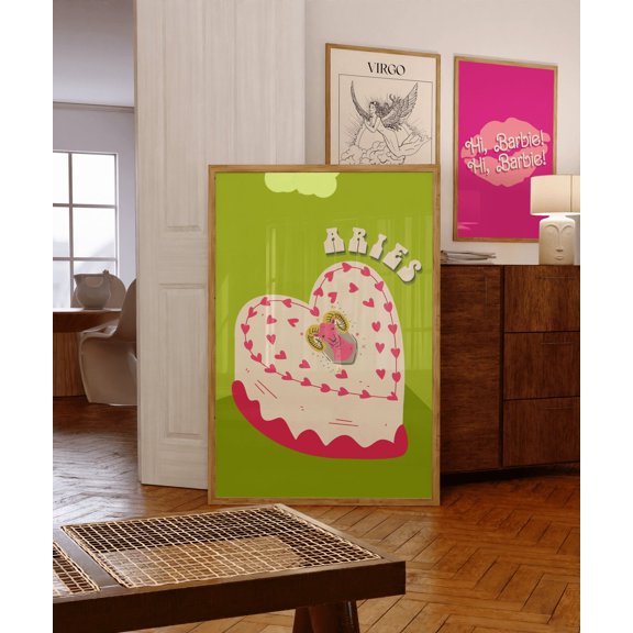 Aries Zodiac Positive Energy Poster