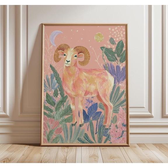 Aries Zodiac Ram Poster Unframed Paper Print