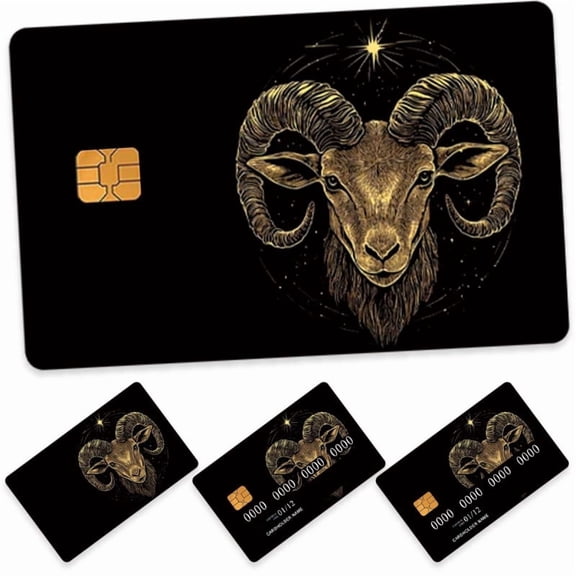 Zodiac Series Aries Credit Card Skin Stickers 4 Pack