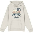 thumbnail image 1 of Aries Zodiac Sign Adult Sand Long Sleeve Hoodie-3XL, 1 of 3