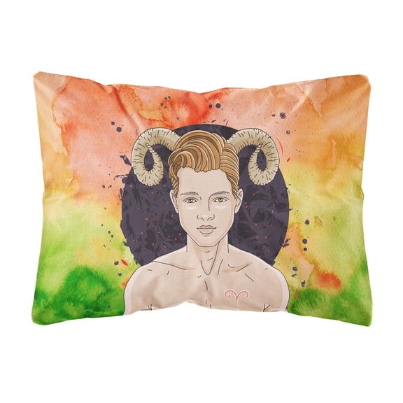 Aries Zodiac Sign Canvas Fabric Decorative Pillow