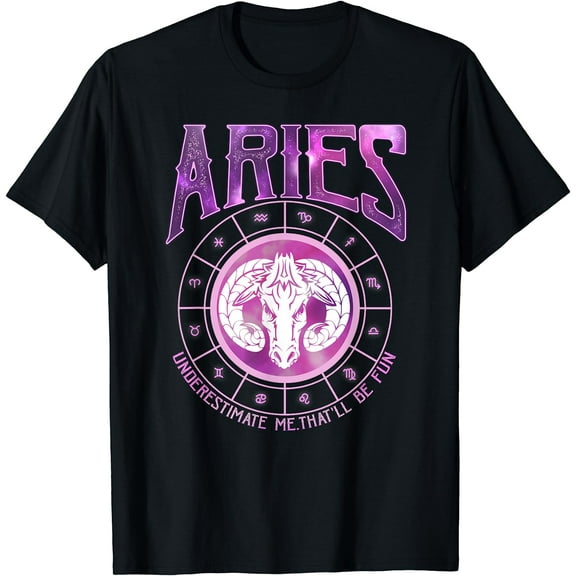 Aries Zodiac Sign Funny Astrology Birthday Gift T-Shirt