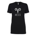 thumbnail image 1 of Aries Zodiac Sign Womens crewneck tee, 1 of 1