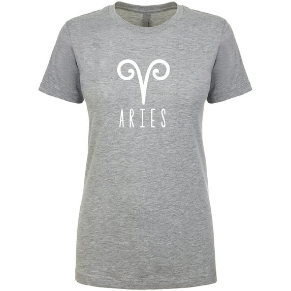 Aries Zodiac Sign Womens crewneck tee