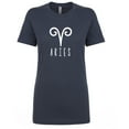 thumbnail image 1 of Aries Zodiac Sign Womens crewneck tee, 1 of 1