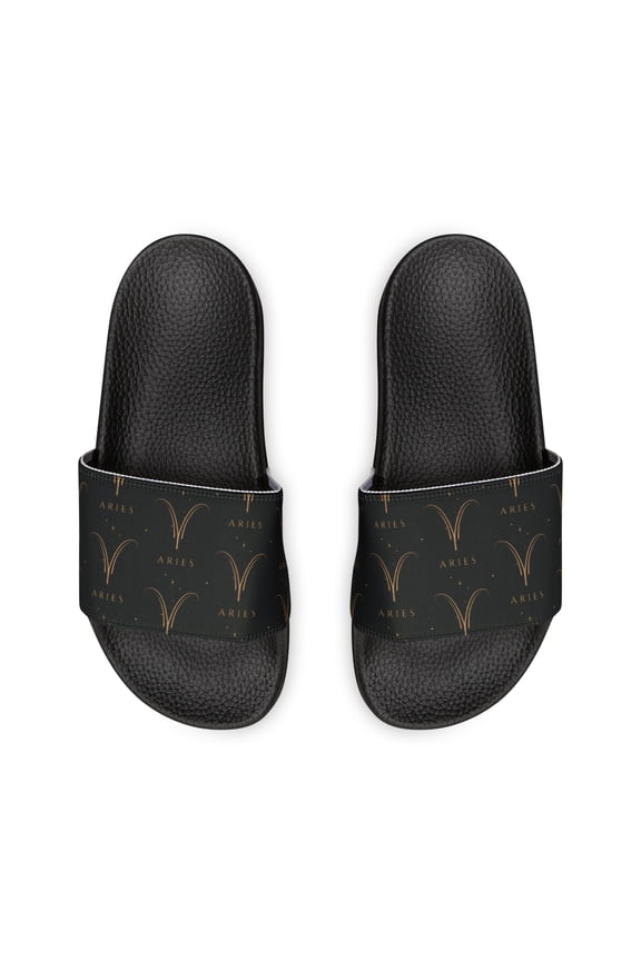 Aries Zodiac Symbol Women's PU Slide Sandals