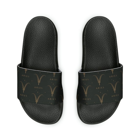 Aries Zodiac Symbol Women's PU Slide Sandals