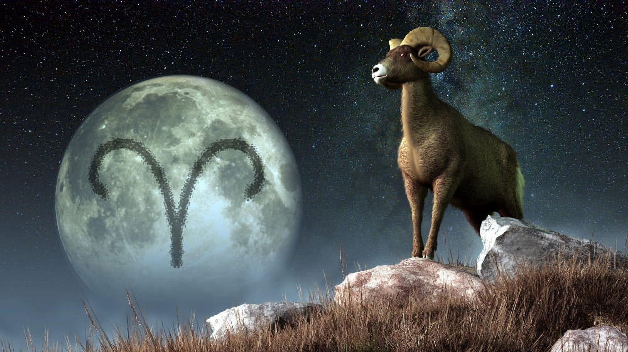 Aries is the first astrological sign of the Zodiac Canvas Art - Daniel EskridgeStocktrek Images (38 x 21)