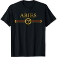 thumbnail image 1 of Aries zodiac March april birthday Graphic art Aries sign T-Shirt, 1 of 4
