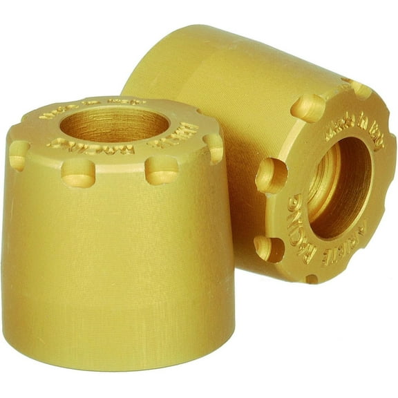 Ariete Alu-Rub Gold Handlebar End Weights (12997/U3-O)