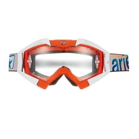 Ariete Riding Crows Basic Collection Goggles (OSFM, Orange/White)