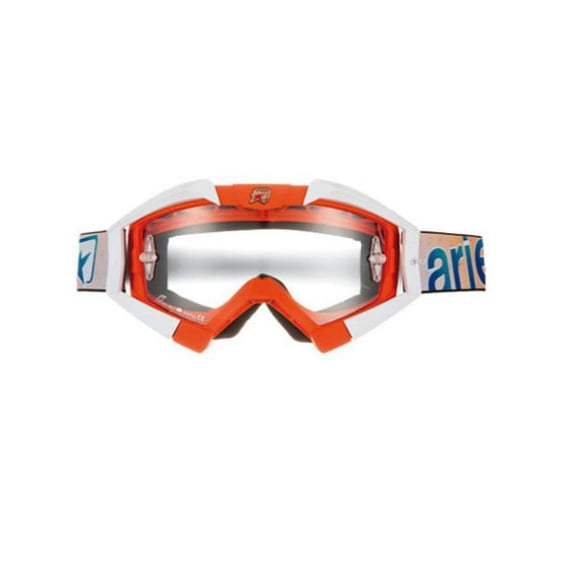 Ariete Riding Crows Basic Collection MX Offroad Goggles Orange/White