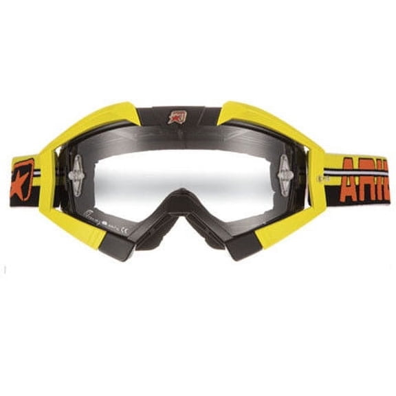Ariete Riding Crows Top Collection MX Offroad Goggles Black/Yellow