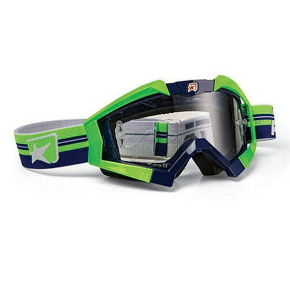 Ariete Riding Crows Top TANV MX Offroad Goggles White/Blue