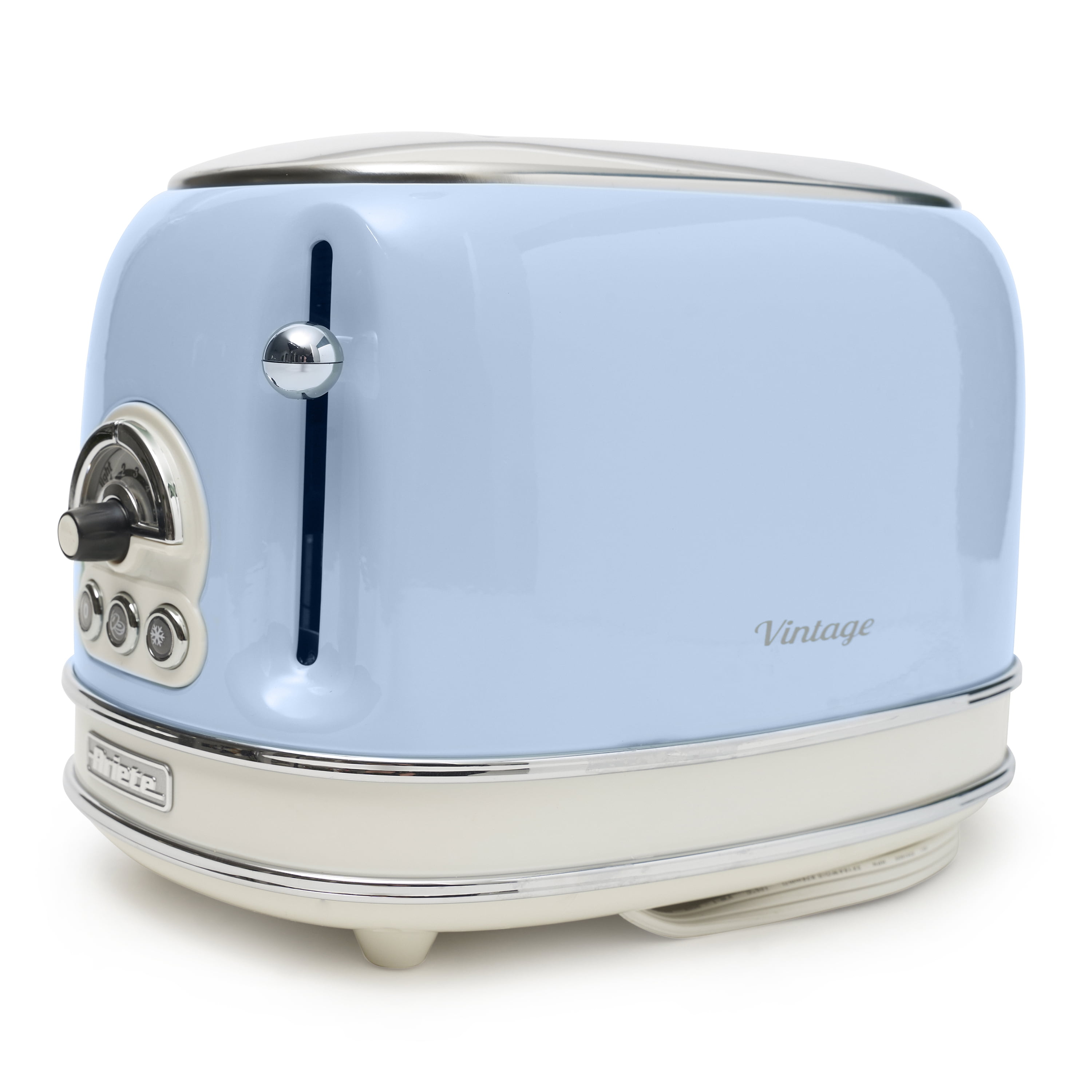 Ariete Vintage Style 2 Slice Toaster With Defrost And Reheat, Beige 