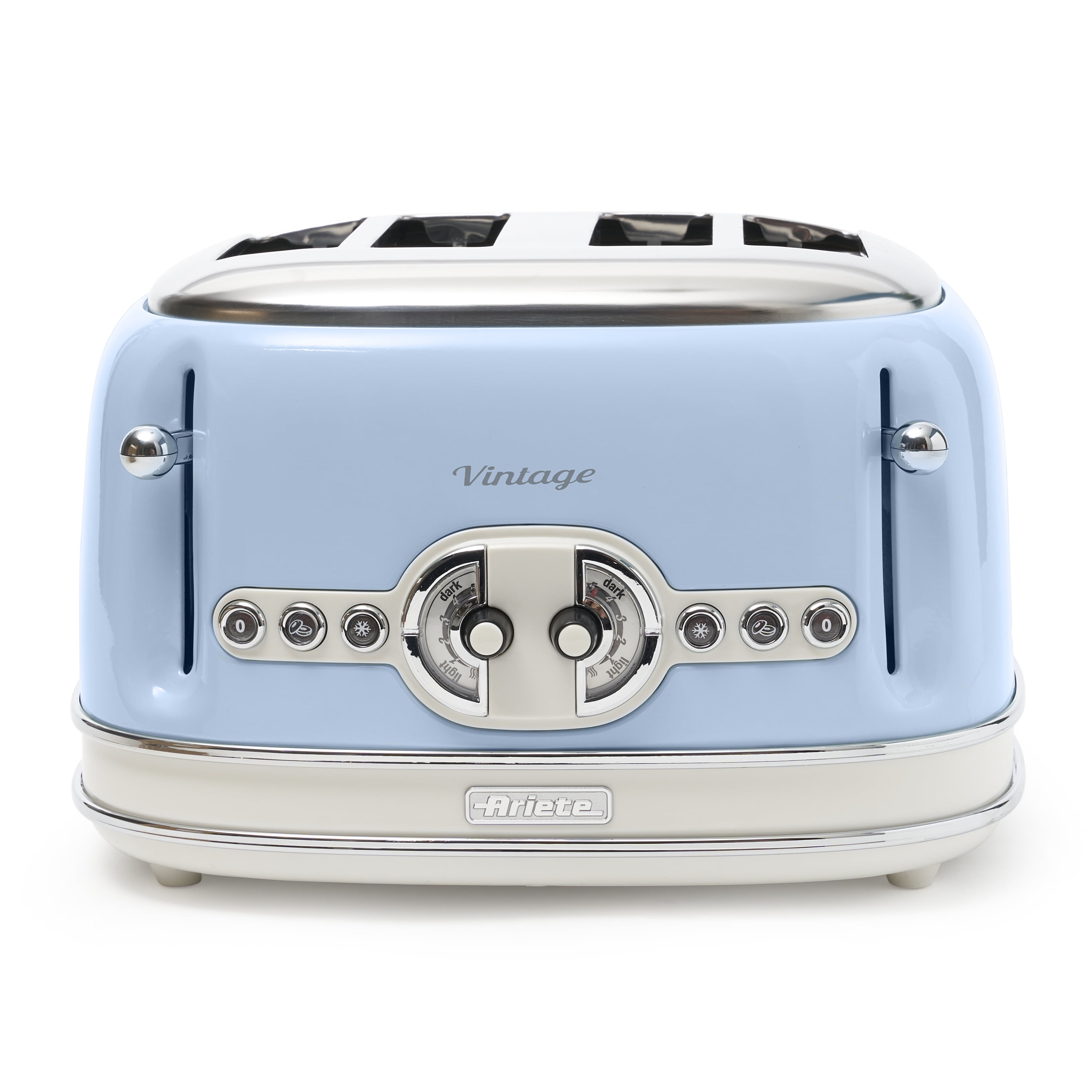 Ariete Vintage Style 4 Slice Toaster With Defrost And Beige - Walmart.com