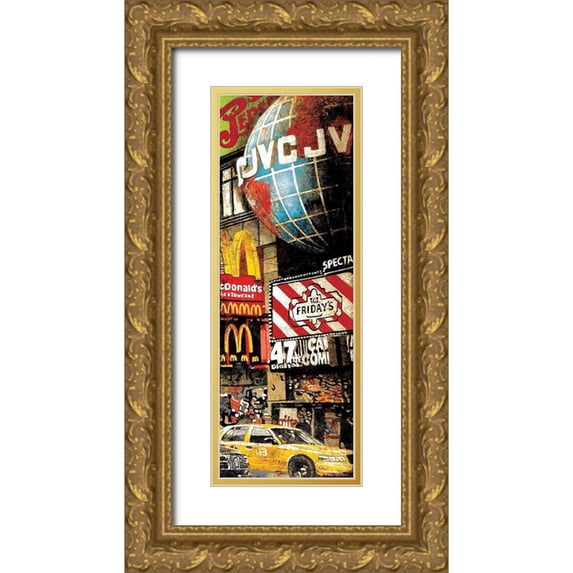 Arietti, Fabienne 14x32 Gold Ornate Wood Framed with Double Matting Museum Art Print Titled - Best Musica (detail) III