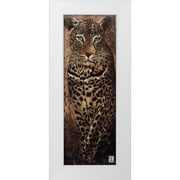 Arietti, Fabienne 14x32 White Modern Wood Framed Museum Art Print Titled - Carnets dAfrique, panthere