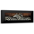 thumbnail image 1 of Arietti, Fabienne 18x8 Black Modern Framed Museum Art Print Titled - Les deux zebres, 1 of 5