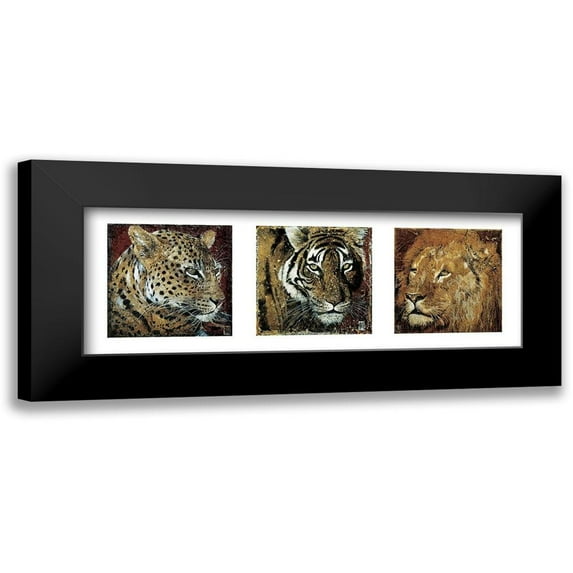 Arietti, Fabienne 24x11 Black Modern Framed Museum Art Print Titled - Composition Fauves